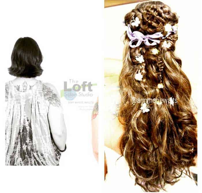Wedding Or Prom Hair Extensions – Before & After