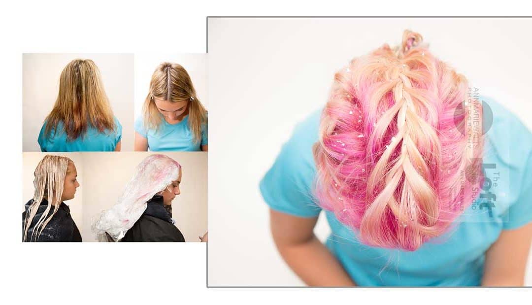 Hot Pink “Root Shadow” Hair Color